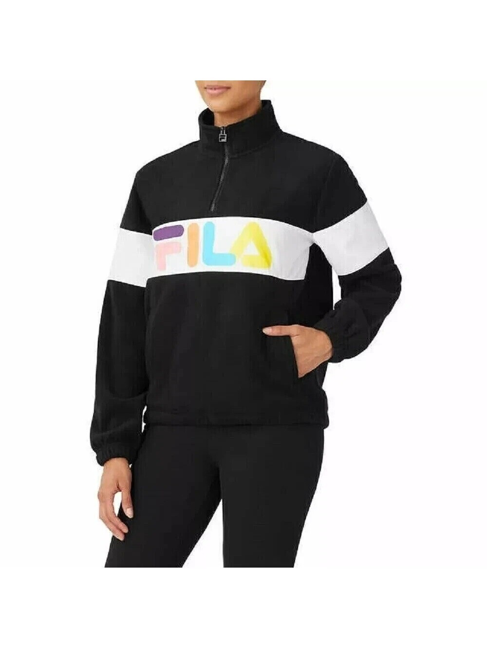 Fila Womens Half Zip Fleece Jacket Size S